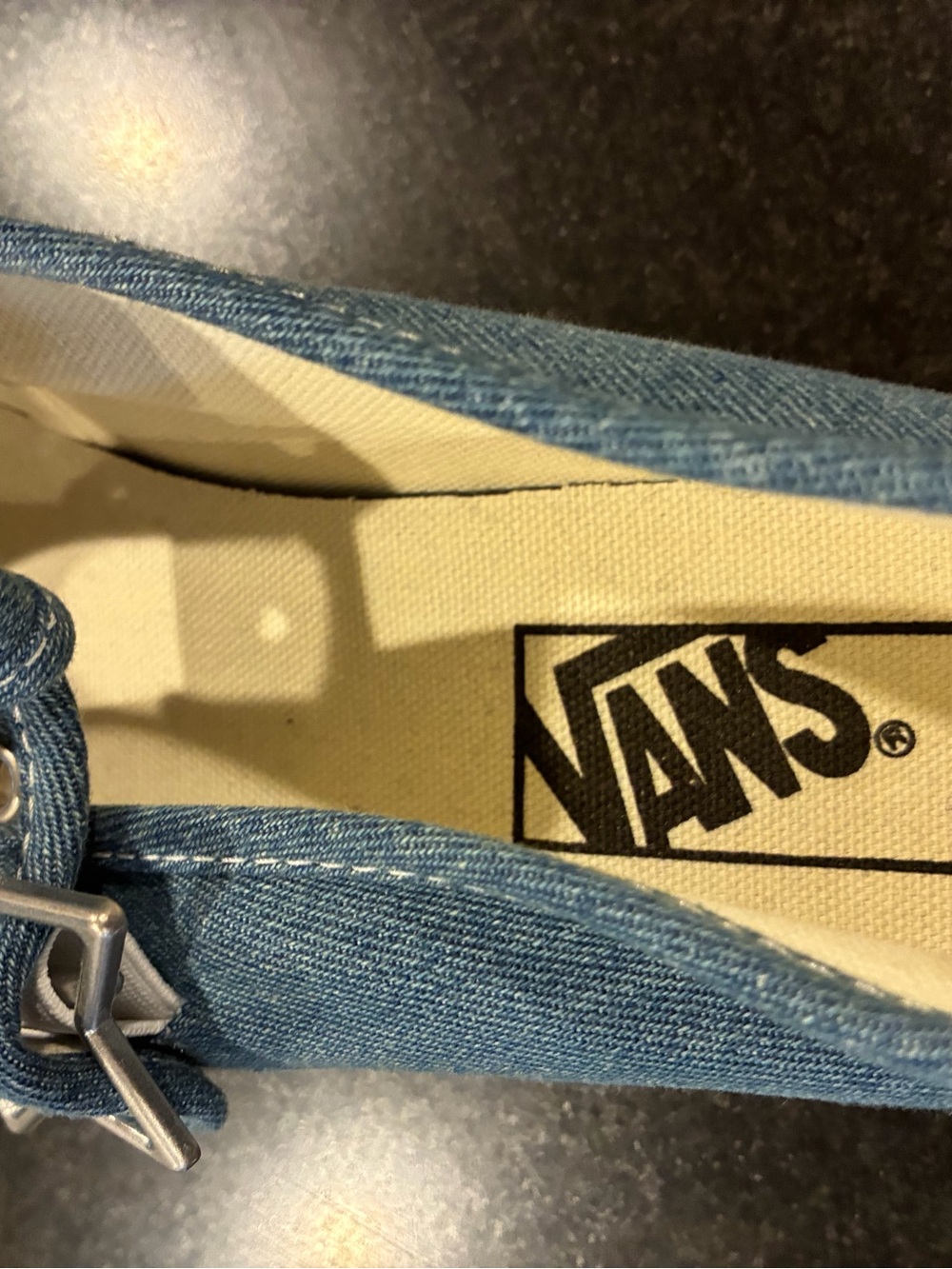 Vans women’s size eight Denim Mary Jane Sneakers - Blue and White NEW! - Picture 8 of 9